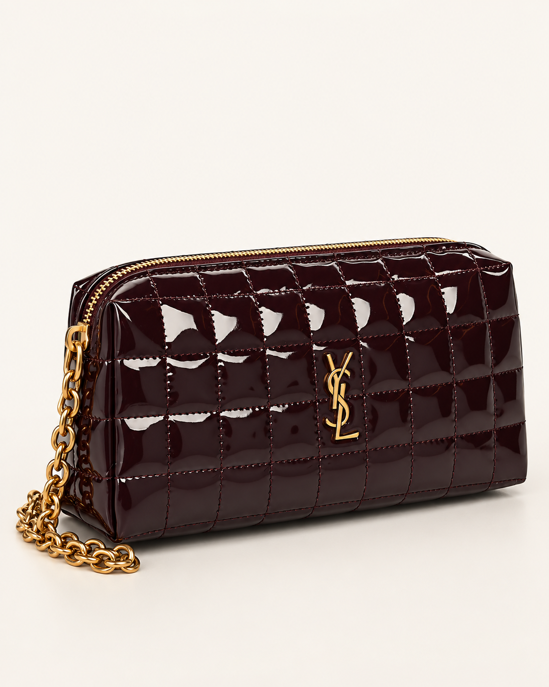 Saint Laurent Patent Leather Clutch view 2