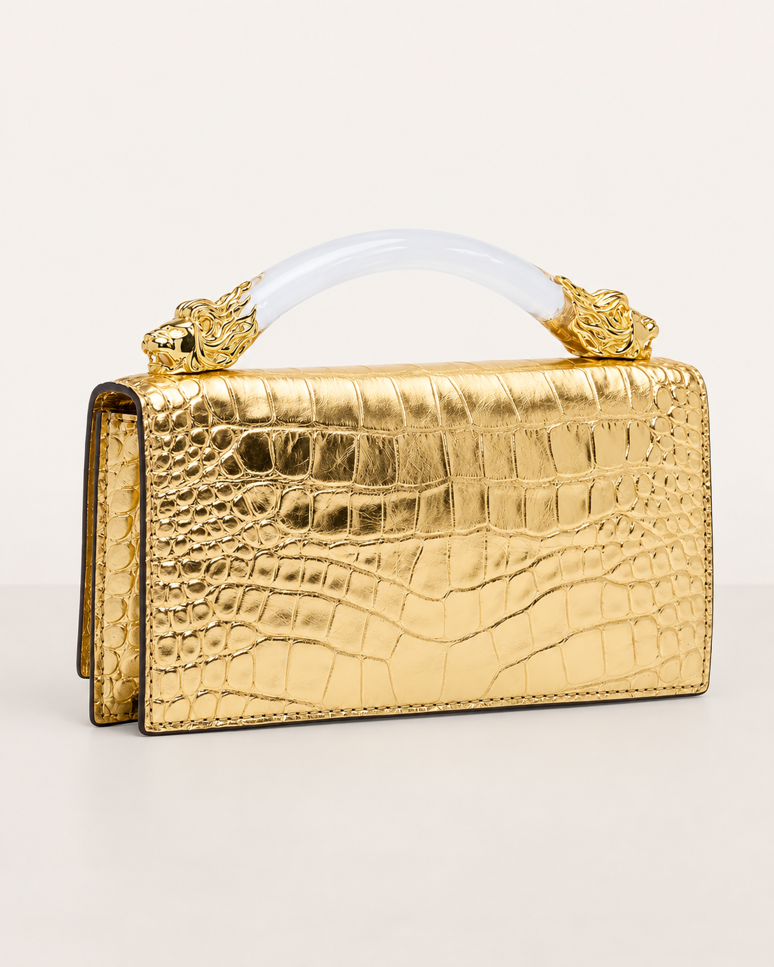 Alexis Bittar Lioness Metallic Top Handle Bag view 3