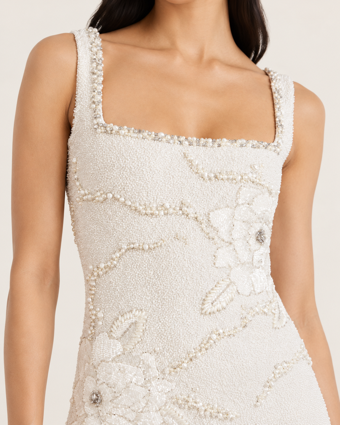 Clio Peppiatt White Embellished Mini Dress view 4
